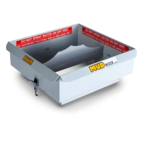 MudMixer hopper extension for increased dry-mix capacity